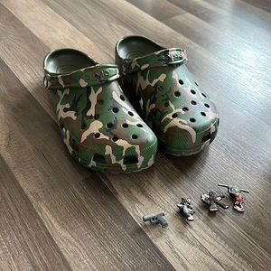 Camo Crocs Never Worn